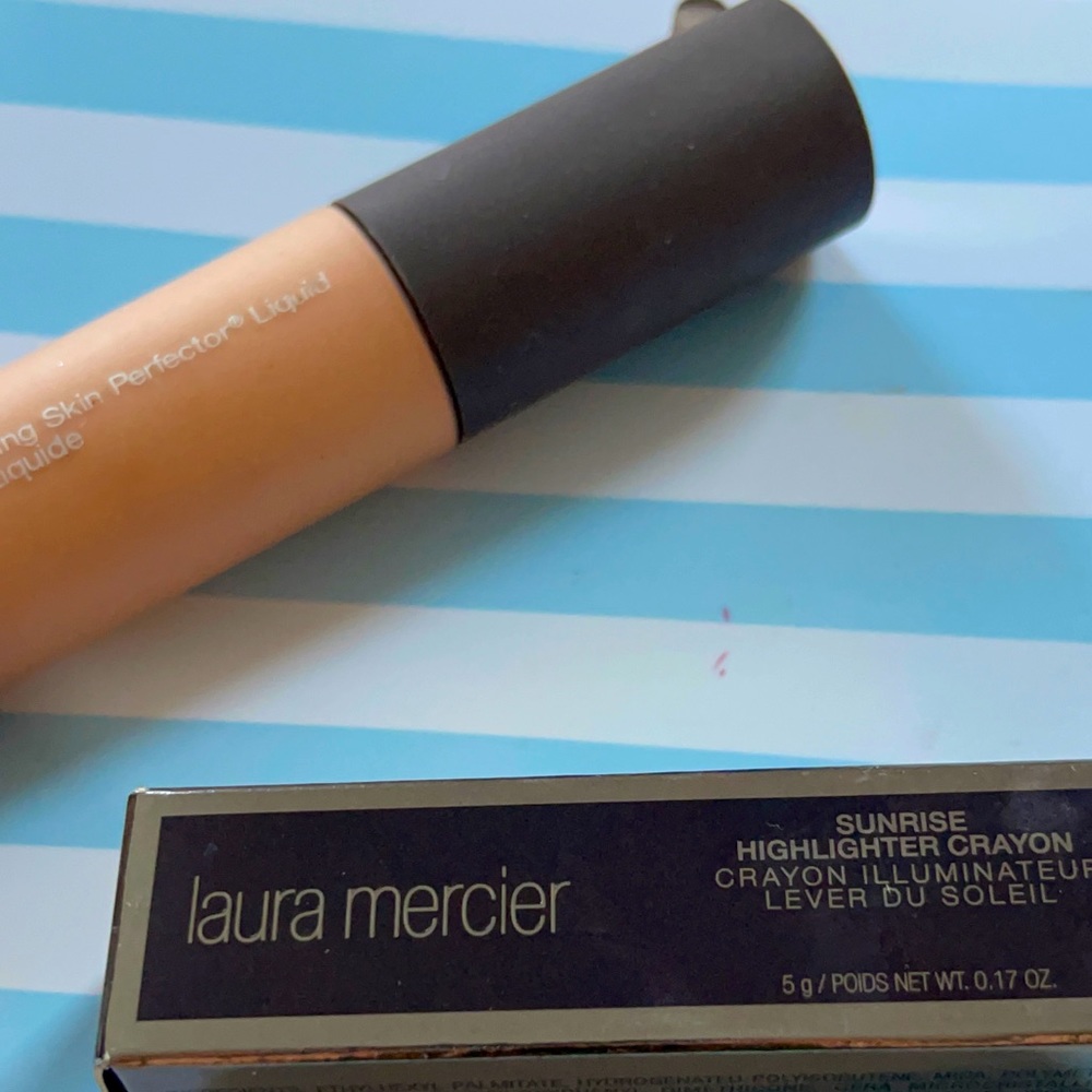 Shimmering ,highlighter Becca and Laura Mercier